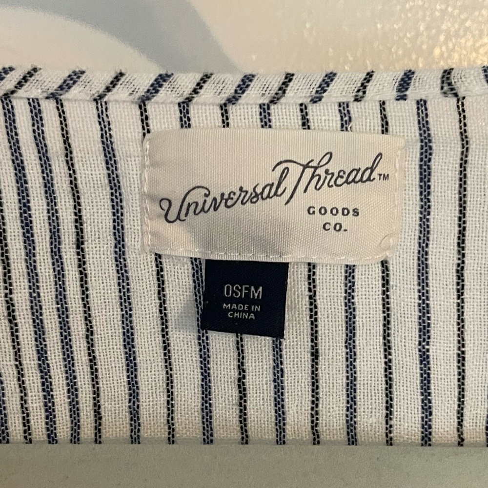 Universal Thread Striped Ruffle Sleeve Bolero Jac… - image 2